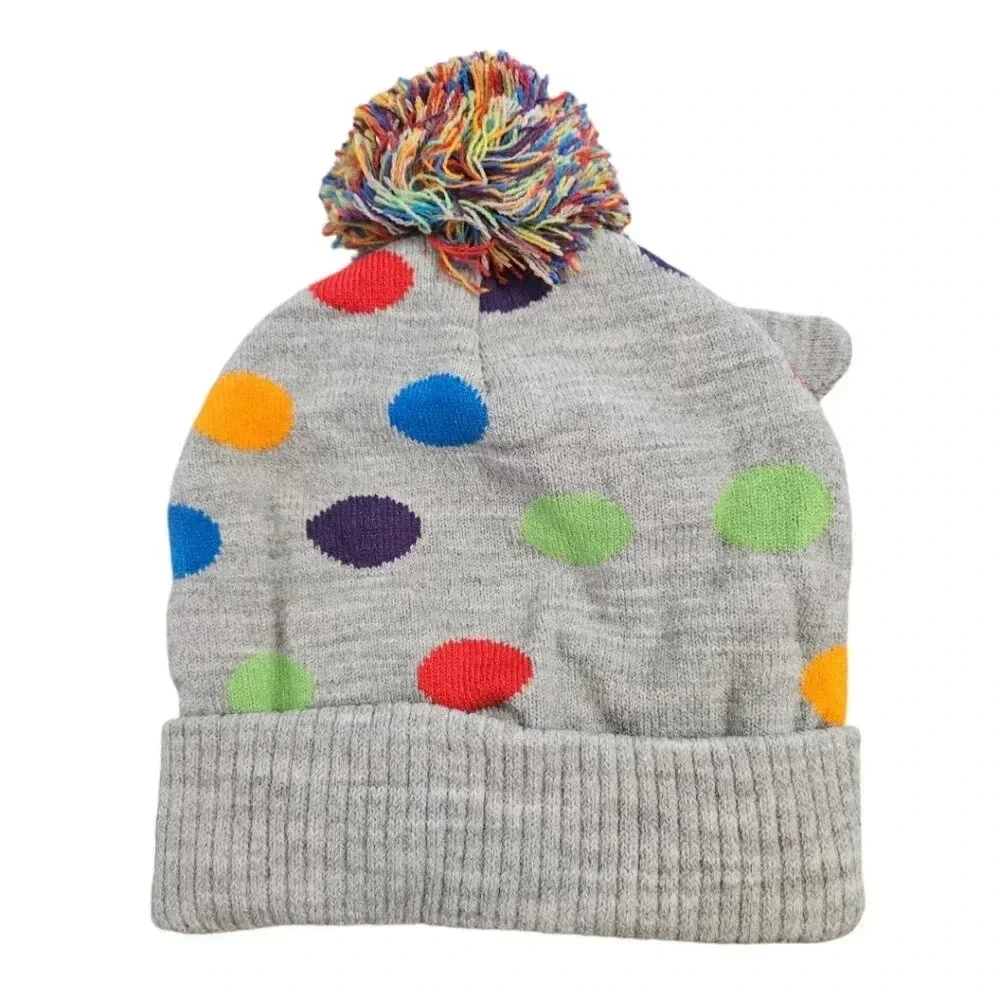 Cocomelon Unisex Grey Winter Beanie Hat and Mitten Set